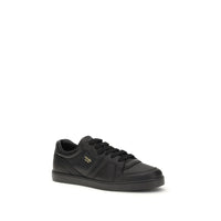 Black Calf Leather Bos Taurus Sneakers