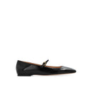 Black Calfskin Ballet Flats