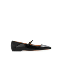 Black Calfskin Ballet Flats