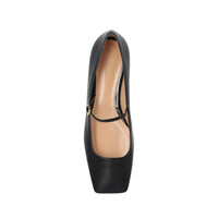 Black Calfskin Ballet Flats