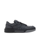 Black Cotton Low Top Sneakers