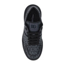 Black Cotton Low Top Sneakers