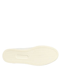 White Leather Heart Embellished Sneakers Shoes