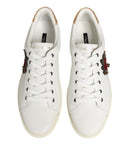 White Heart Embellished Sneakers Shoes