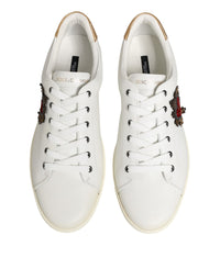 White Heart Embellished Sneakers Shoes