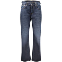 Blue Cotton Women's High-Rise Jeans