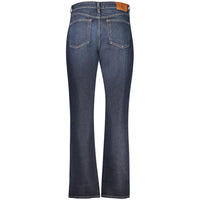 Blue Cotton Women's High-Rise Jeans
