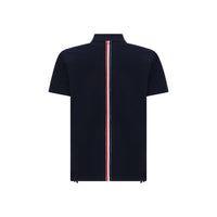 Blue Cotton Polo Shirt