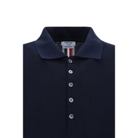 Blue Cotton Polo Shirt
