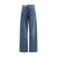Blue Cotton Jeans Denim