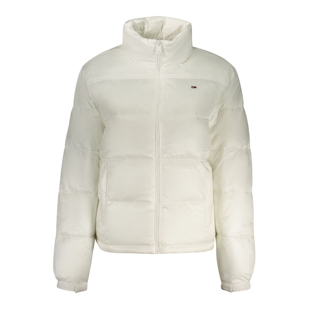 White Polyester Women's Jacket