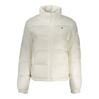 White Polyester Women's Jacket