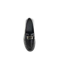 Black Calf Leather Bos Taurus Slip-On Loafers