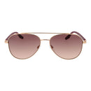 Rose Gold Rubber Sunglasses
