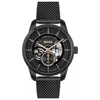 Black Stainless Steel Dress Watch