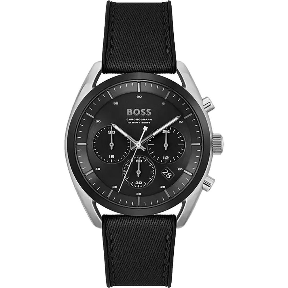 Black Synthetic Dress Watch