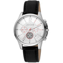 Black Leather Dress Watch