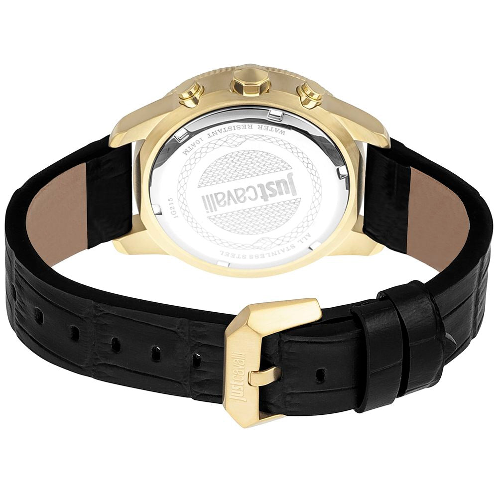 Black Leather Watch