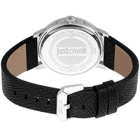 Black Leather Dress Watch