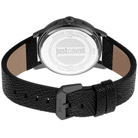 Black Leather Dress Watch