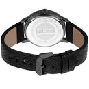 Black Leather Dress Watch