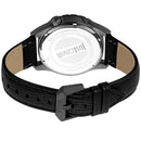 Black Leather Dress Watch