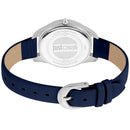 Blue Leather Dress Watch
