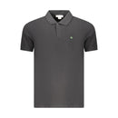 Black Cotton Men Polo