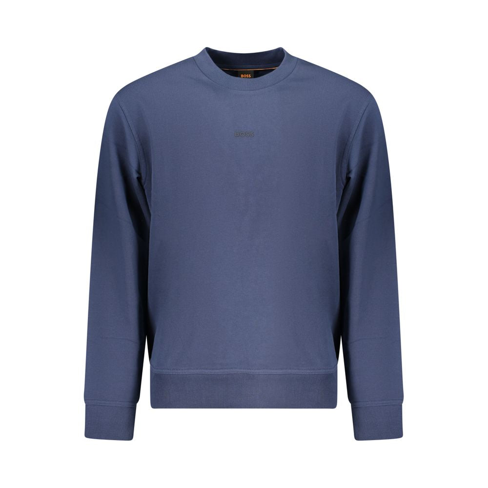 Blue Cotton Men's Sweatshirt