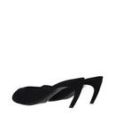 Black Fabric Sandals