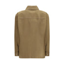 Green Cotton Denim Jacket