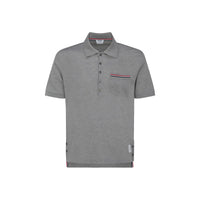 Gray Cotton Polo Shirt