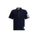 Blue Cotton Polo Shirt