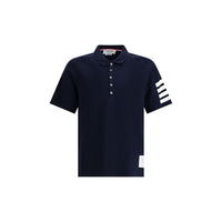 Blue Cotton Polo Shirt