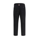 Black Cotton Chino Pants