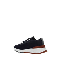 Blue Rubber Low Top Sneakers