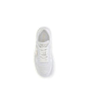 White Calf Leather Bos Taurus Platform Sneakers