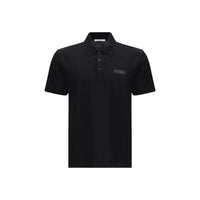 Black Cotton Polo Shirt