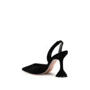 Black Rubber High Heel Pumps