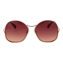 Rose Gold Metal Sunglasses