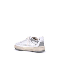 Gray Calf Leather Bos Taurus Chunky Sneakers