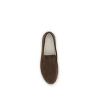 Brown Rubber Slip-On Loafers