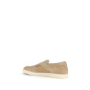 Beige Rubber Slip-On Loafers