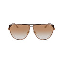 Brown Metal Sunglasses