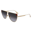Brown Metal Sunglasses