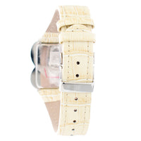 Beige Leather Dress Watch