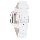 White Leather Dress Watch