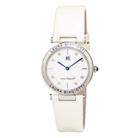 Beige Leather Dress Watch