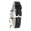Black Leather Dress Watch