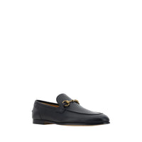 Black Calf Leather Bos Taurus Slip-On Loafers